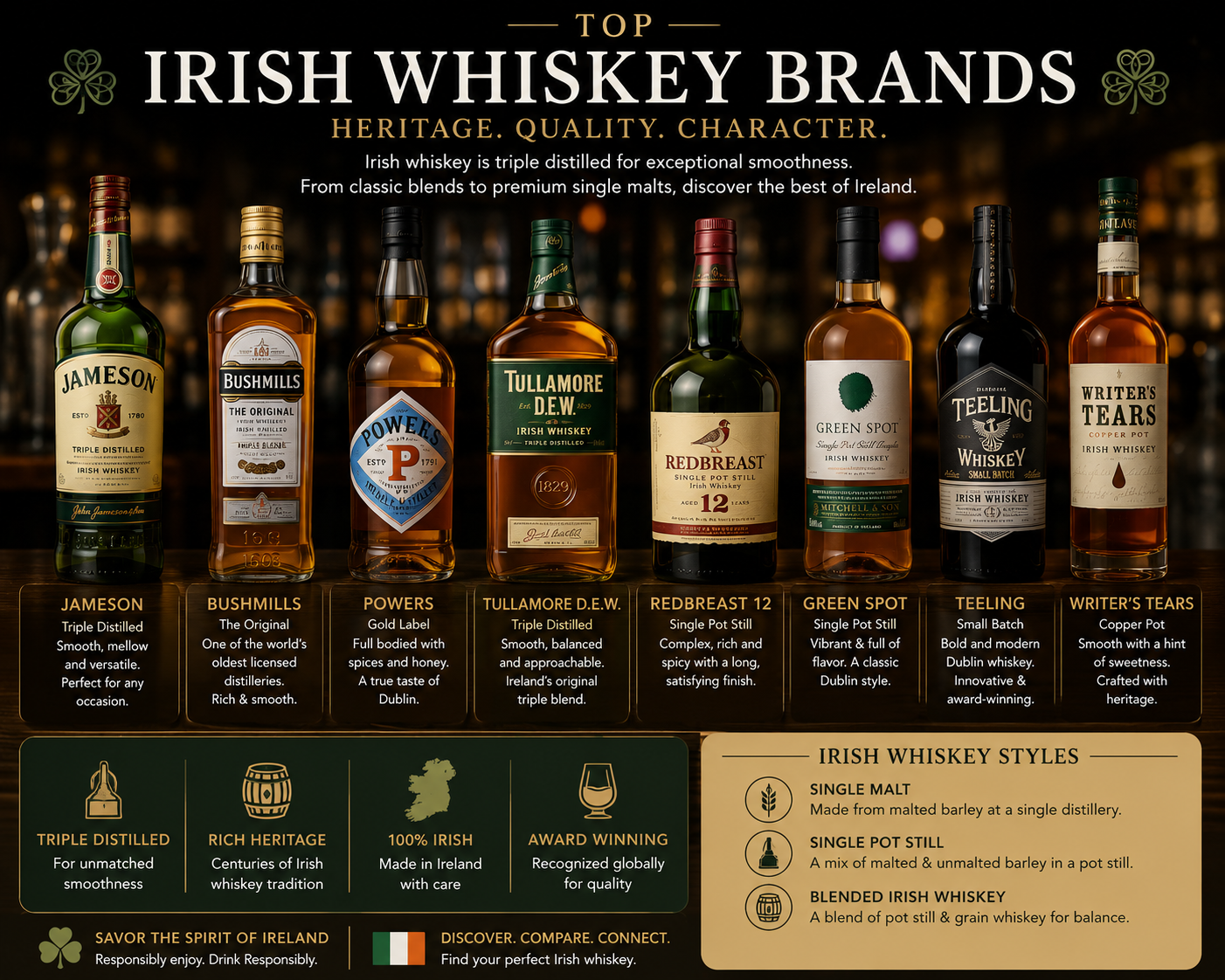 Whiskey bottle and glass